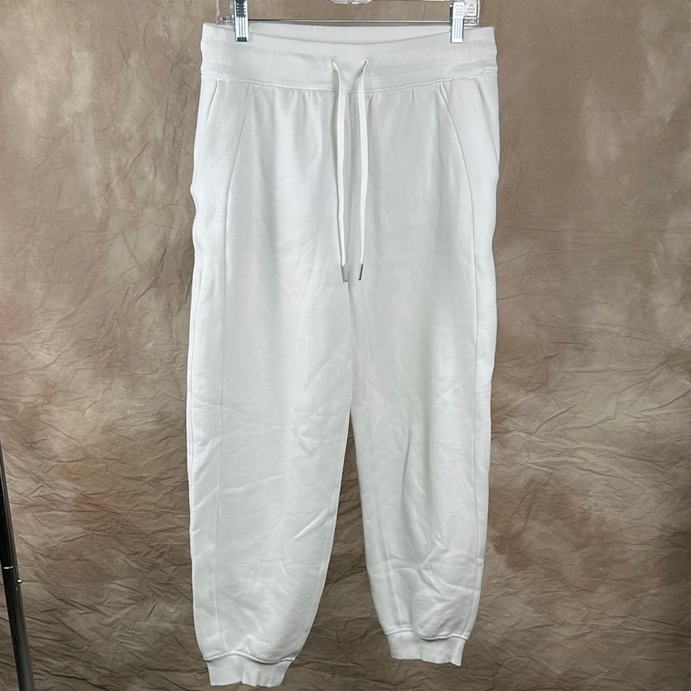 White LuluLemon Jogger Sweatpants